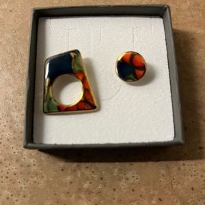 Unique Ceramic Stud Earrings